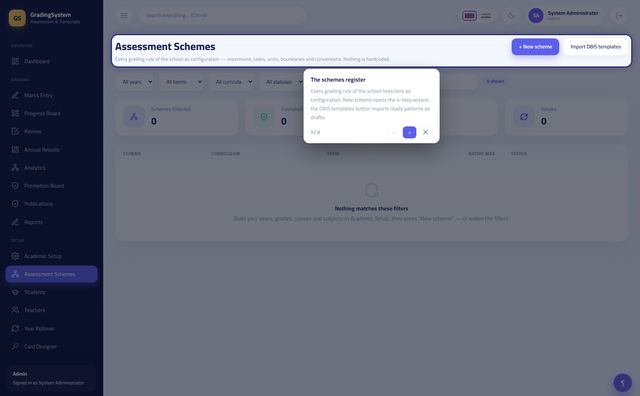مخططات التقييم
