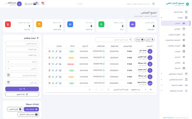 المرضى