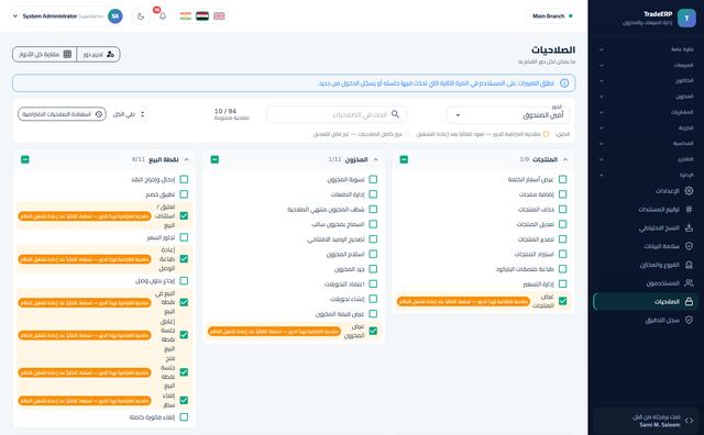 مصفوفة الصلاحيات
